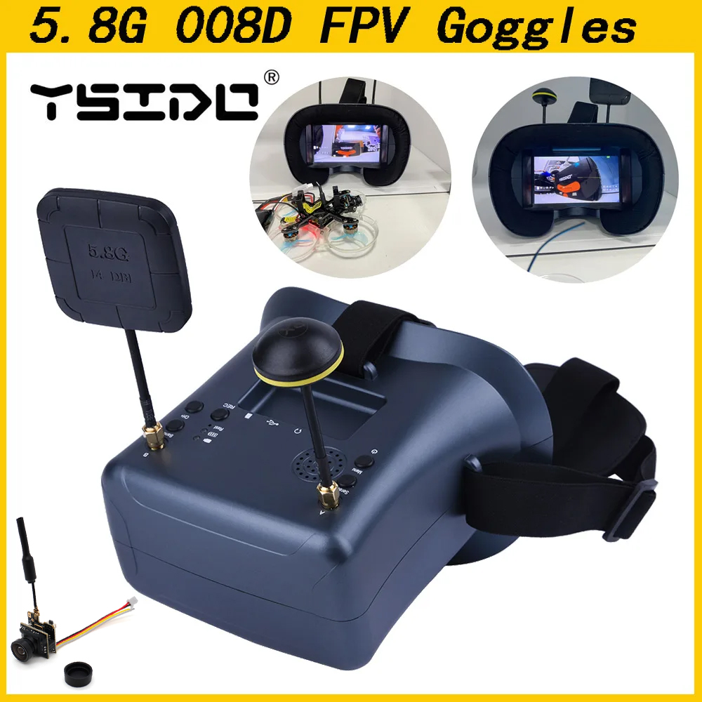 008D 5.8G 40CH 4.3 pouces 800* - Skyzone Sky04O Pro Fpv Goggles avis et prix